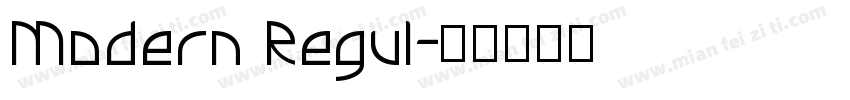 Modern Regul字体转换